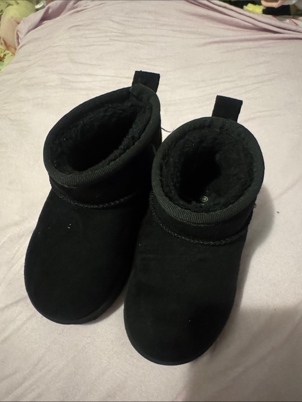 Nanette Lepore Black Kids Suede Booties